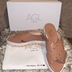 AGL Italian leather sandals✨